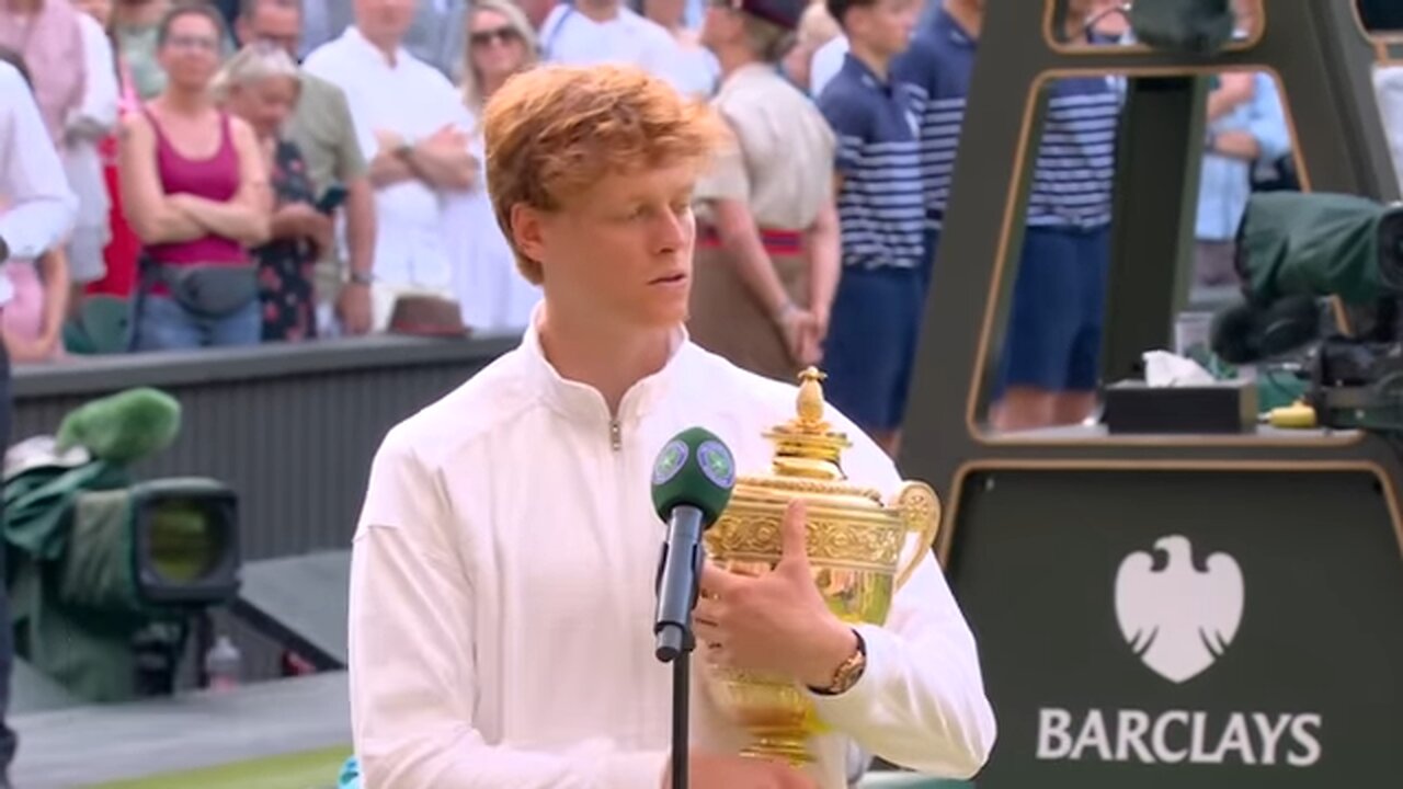 Kate Middleton presents Mens Singles trophies to Jannik Sinner & Carlos Alcaraz 🏆 | 2025 Wimbledon