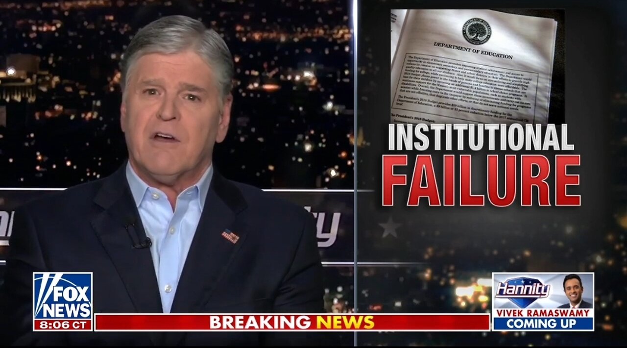 Hannity: Status Quo in Education Is a Democrat Disaster