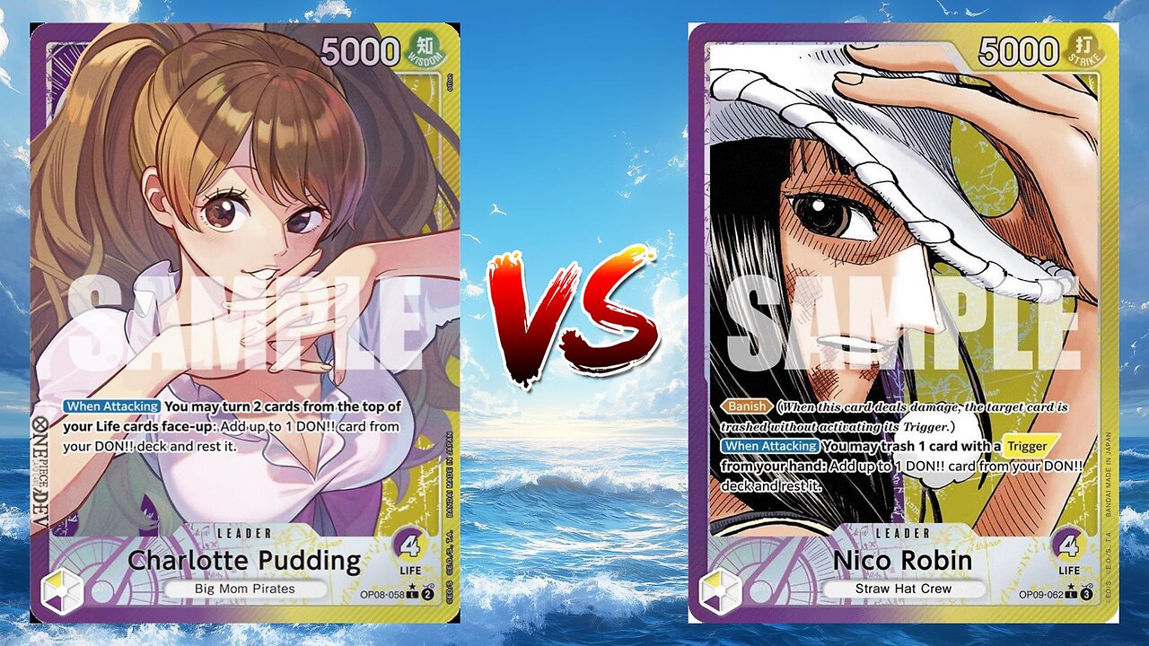 One Piece TCG Charlotte Pudding VS Nico Robin!!