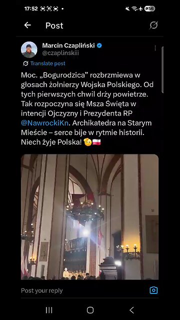 Poland catholic church: New president : Bogurodzica song