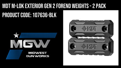 MDT M-LOK Exterior Gen 2 Forend Weights - 2 Pack - 107636-BLK
