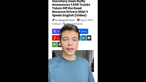Victor Reacts: If They Can’t Speak English, They Shouldn’t Be Driving a Big Rig