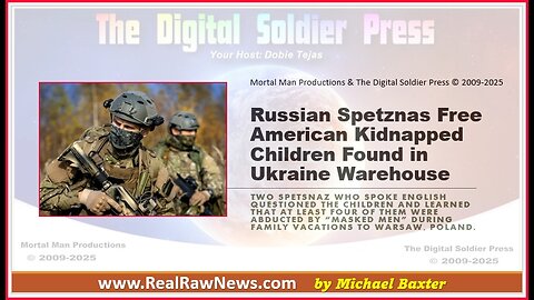 Russian Spetsnaz Free American Kidnapped Children Found in Ukraine Warehouse