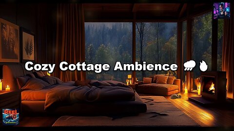Sleep in a Cozy Cottage with Fireplace & Rain Sounds 🌧️🔥 ASMR for Deep Relaxation