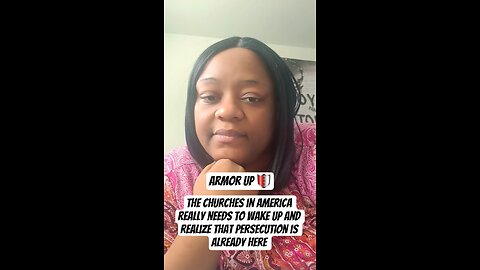 The Churches in America really needs to wake up and realize that persecution is already Here
