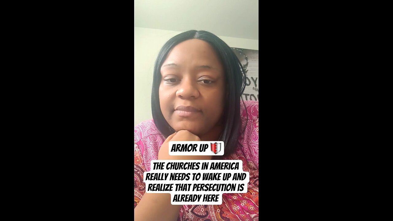 The Churches in America really needs to wake up and realize that persecution is already Here