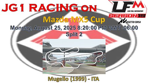 JG1 RACING on LFM - Mazda MX5 Cup - Mugello - ITA - Split 2
