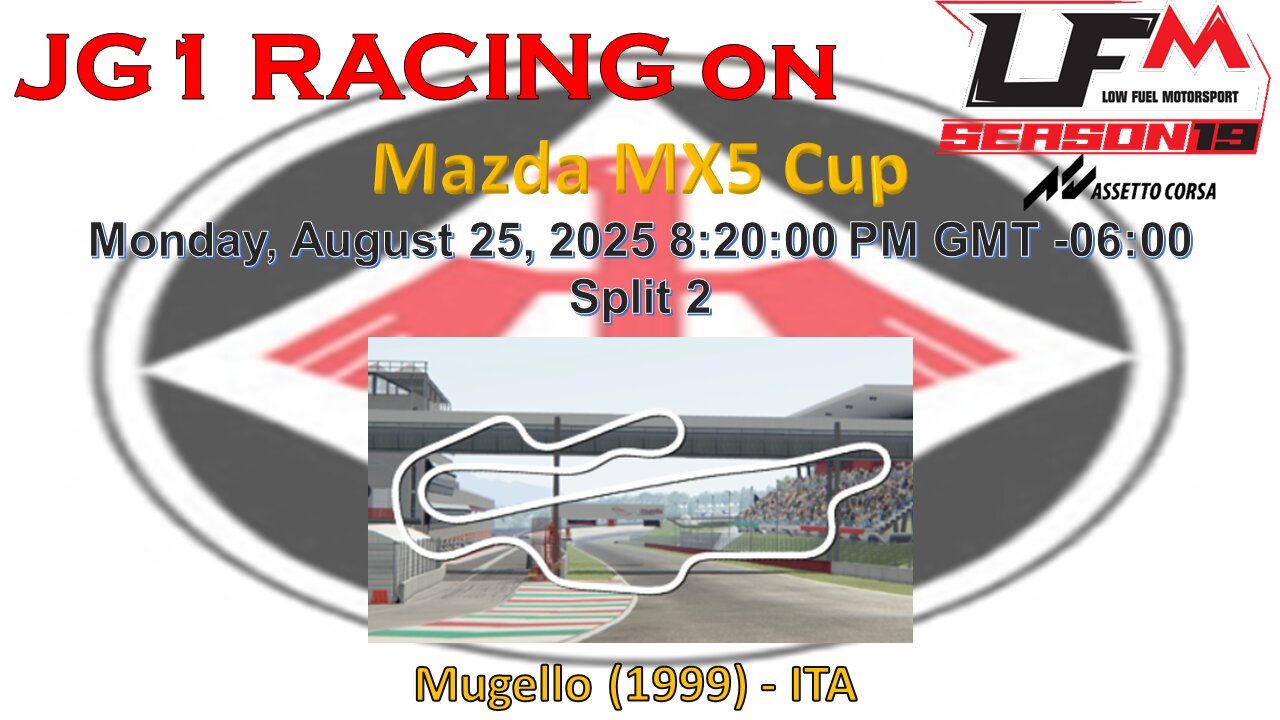 JG1 RACING on LFM - Mazda MX5 Cup - Mugello - ITA - Split 2
