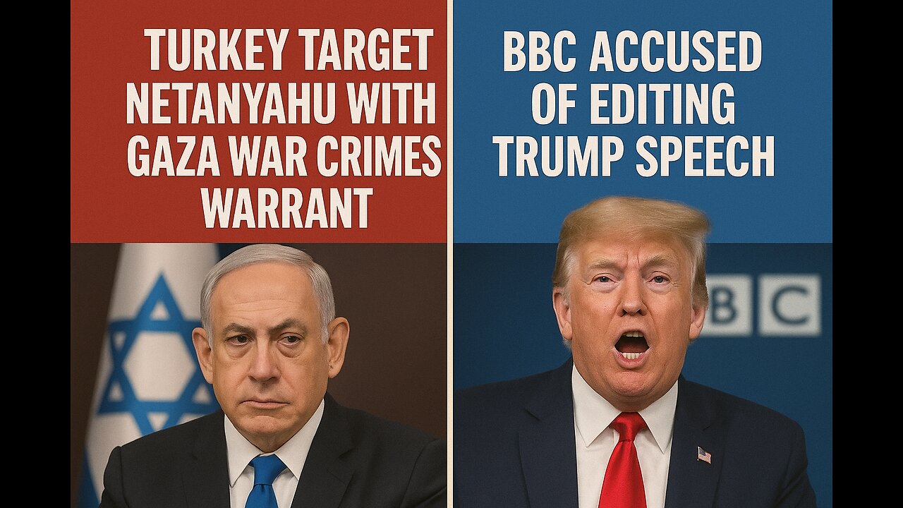 Turkey Targets Netanyahu With Gaza War Crimes Warrant; BBC Accused of Editing Trump Speech