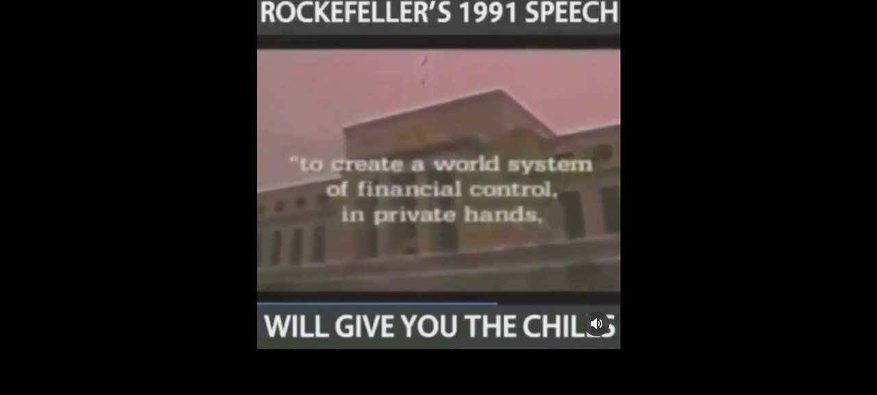 DAVID ROCKEFELLER SPEACH 1991