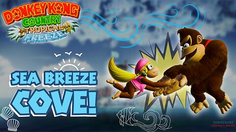Tropical Freeze: World 4 Sea Breeze Cove - 100% Complete 2 Player Walkthrough (No Commentary). 4K