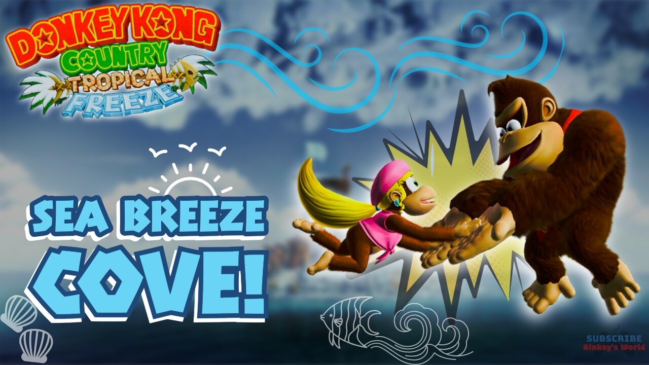 Tropical Freeze: World 4 Sea Breeze Cove - 100% Complete 2 Player Walkthrough (No Commentary). 4K