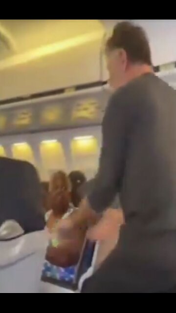 Karen has temper tantrum over passenger in front of her, he fights back. Airline Instant Karma