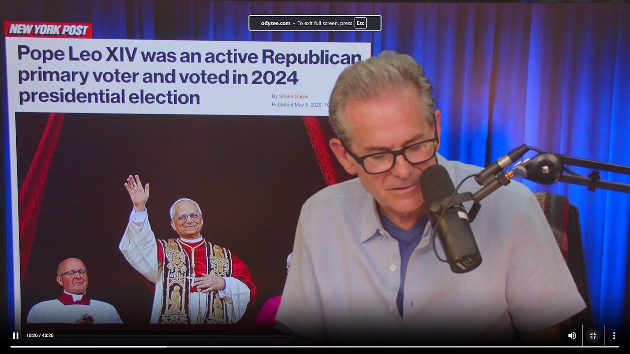 Joe Biden admits to The View he's still demented; Pope Leo XIV is an active GOP voter