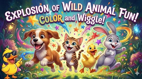Get Ready for an EXPLOSION of WILD ANIMAL Fun with COLOR and Wiggle!