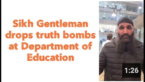 "Sikh Man Delivers Enlightening Remarks at Department of Education"