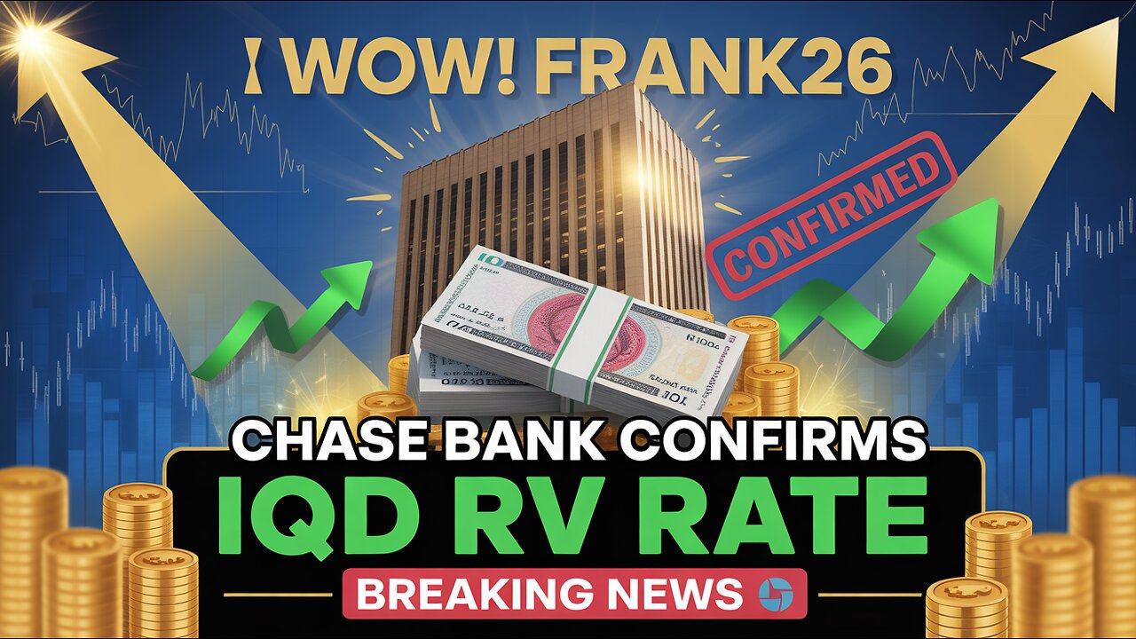 WOW! Frank26 Updates Chase Bank Confirms IQD RV Rate Breaking News 💥 Iraqi Dinar News