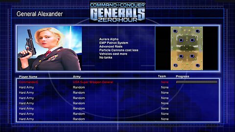 Command & Conquer: Generals Zero Hour - 1 Player vs 7 Hard AI (Random) - Part 2