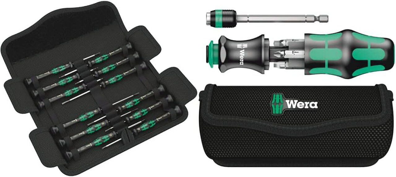 Wera Kraftform Micro Screwdriver Set + Wera Compact Tool Set