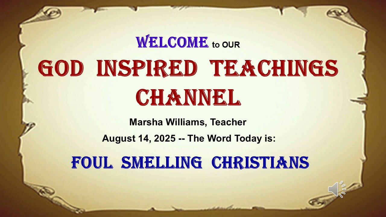 Foul Smelling Christians