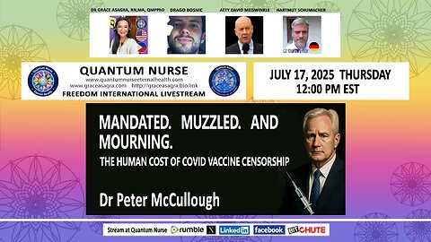 Dr Peter McCullough, MD - Mandated, Muzzled, and Mourning: COVID Vaccine Cost
