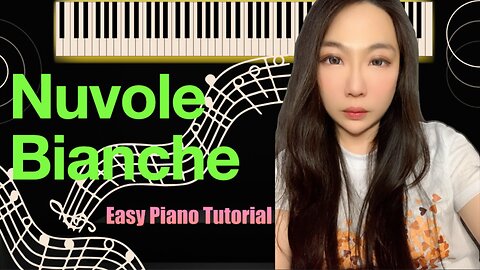 Nuvole Bianche PIANO Easy Slow Tutorial