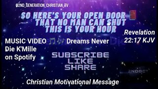 Christ's Church Here's Your Open Door That No Man Can Shut. Revelation 3:8 KJV Dreams Never Die