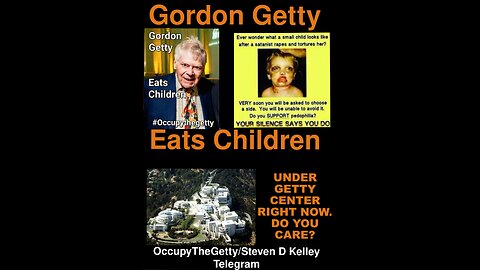 @StevenDKelleyshow, May9th, 2025 @GordonGettyEatsChildren #OccupyTheGetty