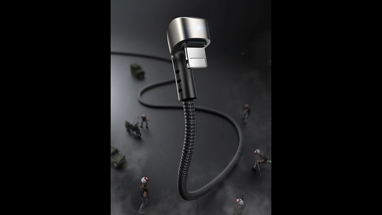 U-shaped Data Cable with Lightning Connector, Fast Charging, Alloy Plug, Flame Retardant Material