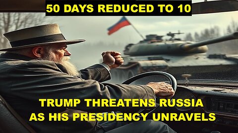 TRUMP THREATENS RUSSIA AS HIS PRESIDENCY (AND UKRAINE) UNRAVELS - 50 DAY DEADLINE REDUCED TO 10 - 12