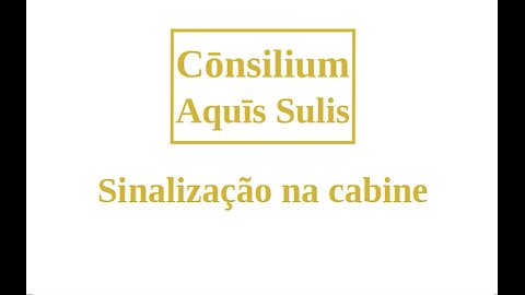 Sinalização na cabine (Português)