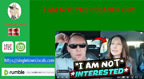 I WILL NOT BE THE CLEANUP GUY...