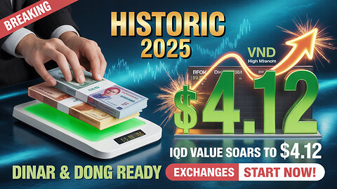 Iraqi Dinar Ready to Go at $3.81 at Banks 💥 IQD Latest News