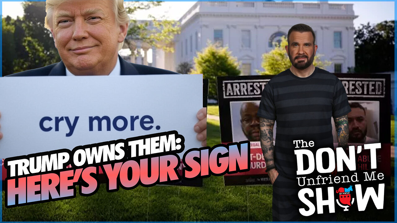 White House Plasters Signs on Lawn Exposing Illegal Immigrant Crime, Left Explodes