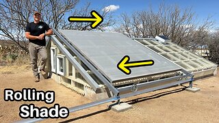 Sunken Greenhouse Project gets SHADE! - ( Walipini, DIY Greenhouse Project )