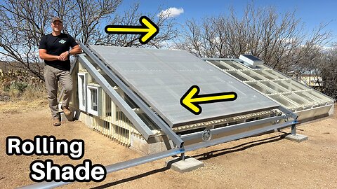 Sunken Greenhouse Project gets SHADE! - ( Walipini, DIY Greenhouse Project )