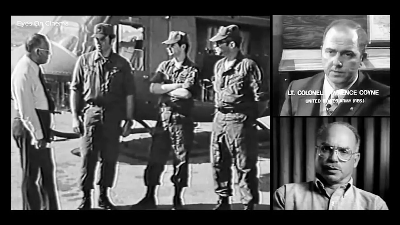 Green beam from a UFO lifts up Army helicopter, observed by Lawrence Coyne and John Healy in 1973