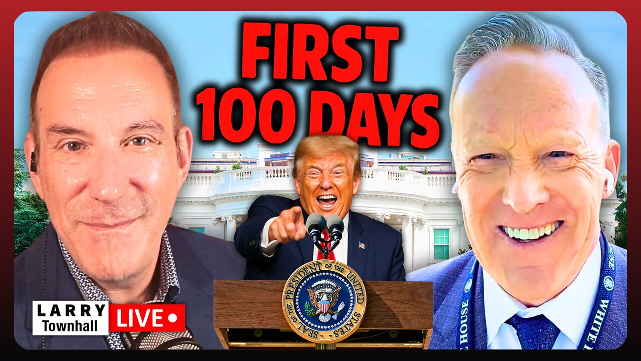 I Asked Sean Spicer To Judge Trump's First 100 Days As President! | LARRY Live!