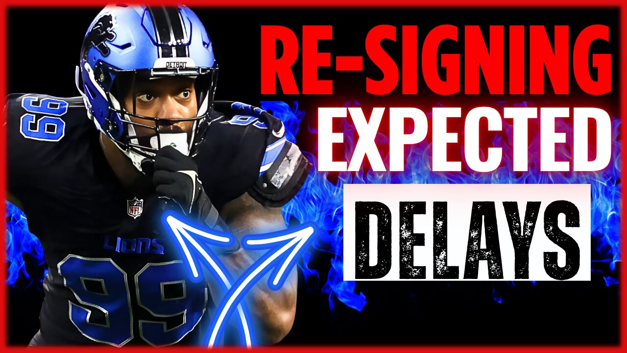 Detroit Lions Expecting DELAYS Re-SIGNING Za'Dariuus Smith!