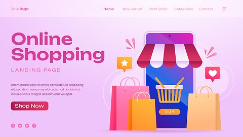 Animated E-commerce Landing Page Website using HTML, CSS & JavaScript