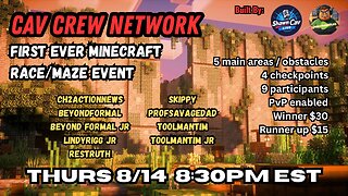 MINE CRAFT MAZE RACE!!!! | SCL 08.14.25