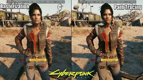 Cyberpunk 2077, Rasterization VS Path Tracing, DLSS 4K | RTX 5090