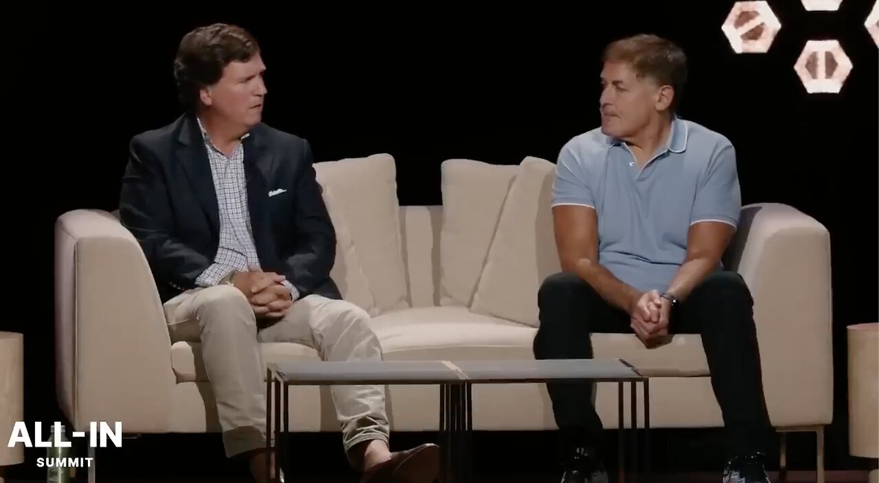 Tucker Calls Out Mark Cuban to His Face, Leaves Him Speechless