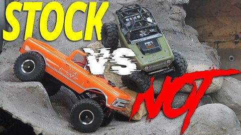 Testing! STOCK SCX24 C10 vs. Heavily MODIFIED SCX24 Deadbolt On OUR Indoor Crawler Course