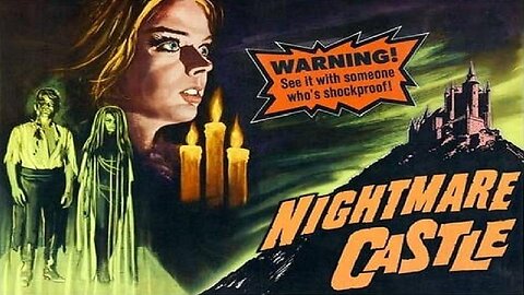 NIGHTMARE CASTLE 1965 Woman & Lover Return to Haunt her Sadistic Killer Husband FULL MOVIE HD & W/S