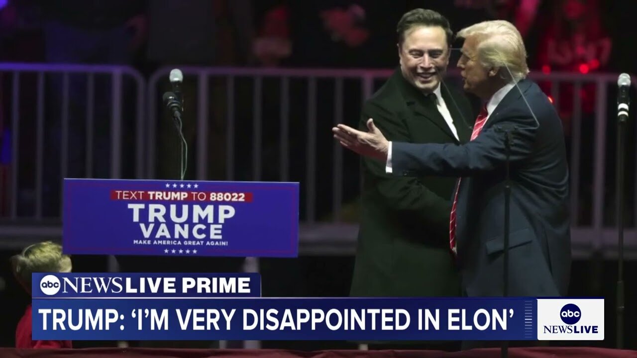 President Trump and Elon Musk feud explodes