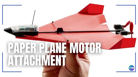 Paper plane motor attachment