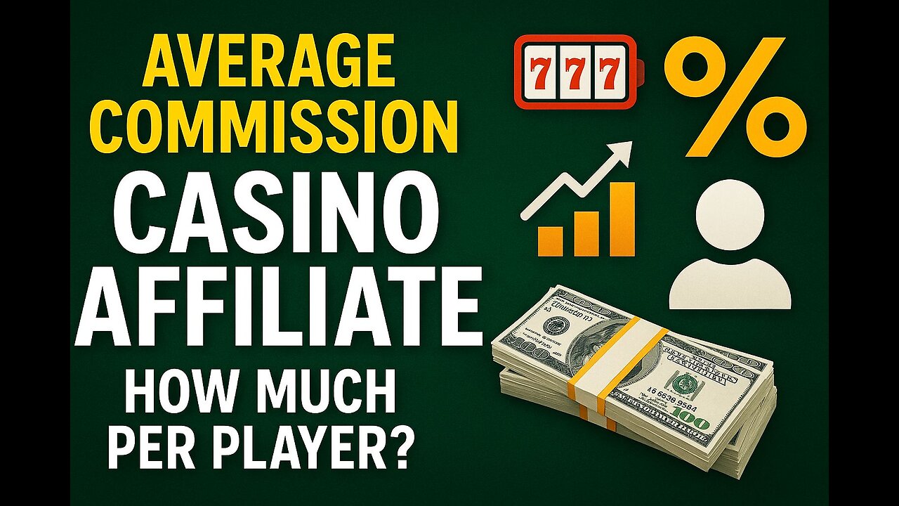 What is the average commission for casino affiliates? How much do iGaming affiliates make a player?