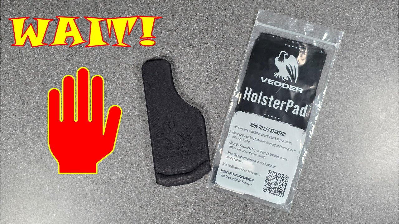 Vedder Holster Pad - REVIEW!