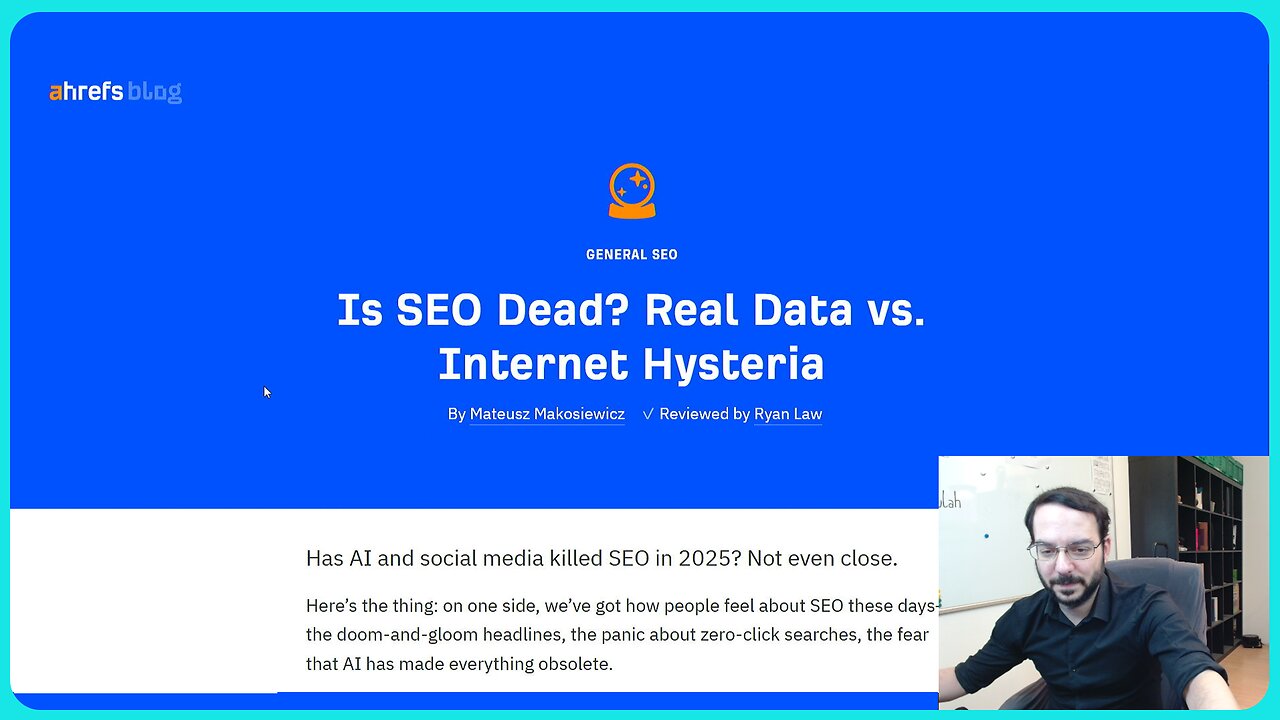 Is SEO Dead? Real Data vs. Internet Hysteria - Article Review
